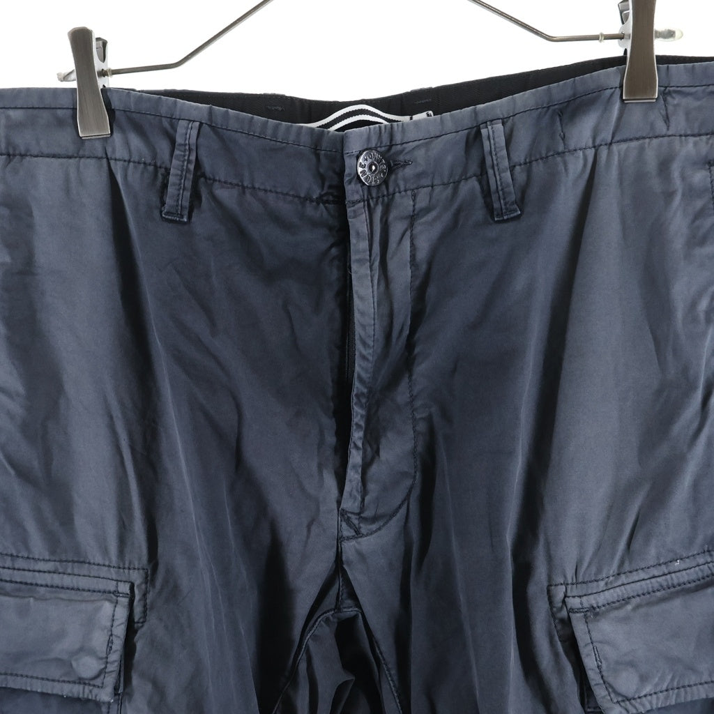 STONE ISLAND(ストーンアイランド) TYPE-RE-T BRUSHED COTTON CARGO PANT ロゴワッペン コットン カーゴパンツ グレー 741530419