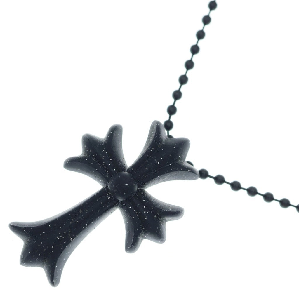 CHROME HEARTS(クロムハーツ) RUBBER CH CRS SML スモールCHクロス ラバーネックレス シリコン ブラック BCA306
