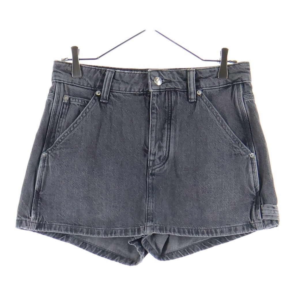 ALEXANDER WANG(アレキサンダーワン) カーペンター デニム ミニ スコート グレー レディース 4DC1265108
