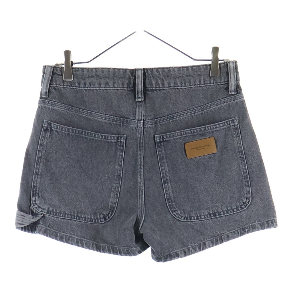 ALEXANDER WANG(アレキサンダーワン) カーペンター デニム ミニ スコート グレー レディース 4DC1265108
