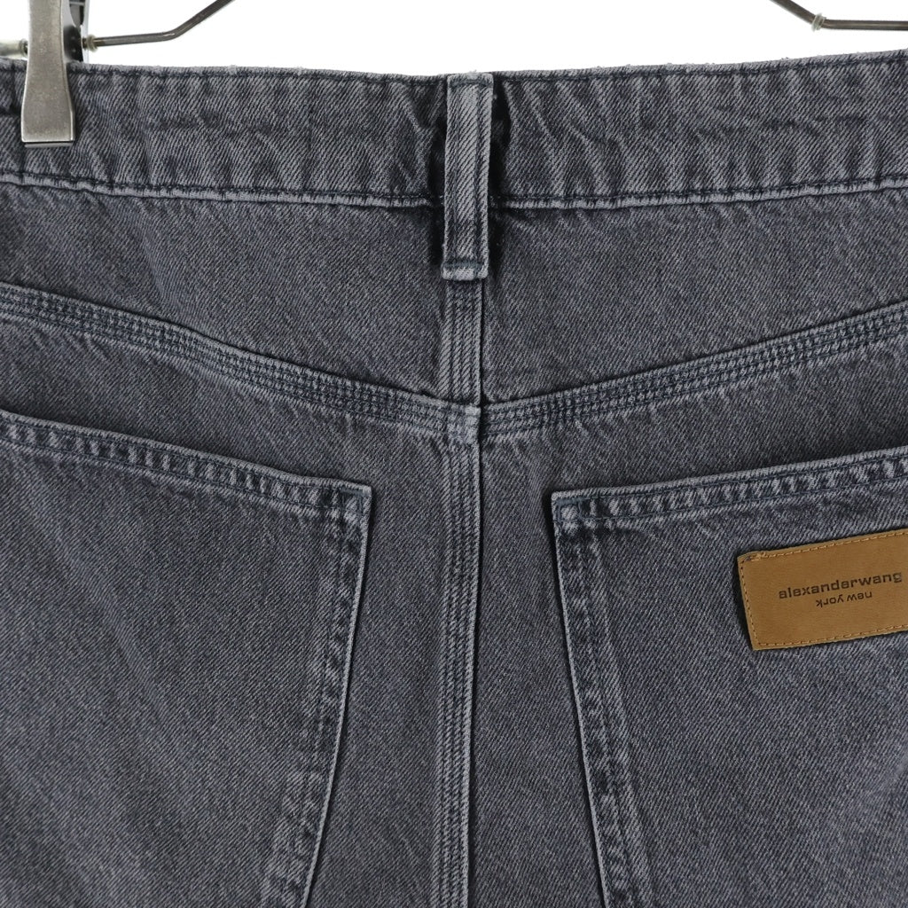 ALEXANDER WANG(アレキサンダーワン) カーペンター デニム ミニ スコート グレー レディース 4DC1265108
