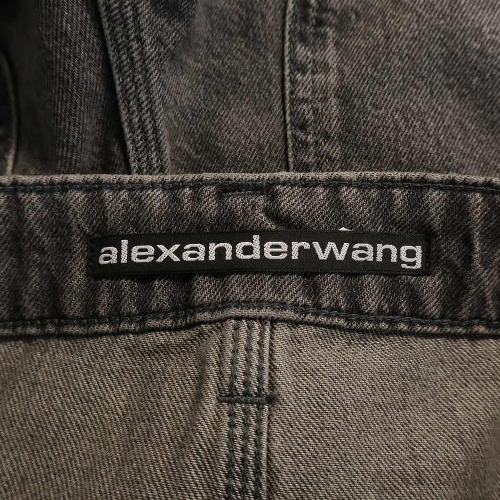 ALEXANDER WANG(アレキサンダーワン) カーペンター デニム ミニ スコート グレー レディース 4DC1265108