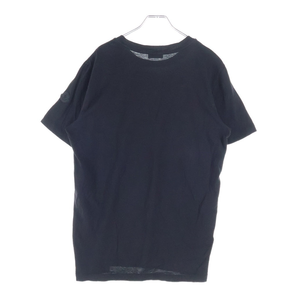 MONCLER(モンクレール) 23AW SS T-SHIRT ロゴプリント クルーネック 半袖Tシャツ カットソー ブラック I20918C00016