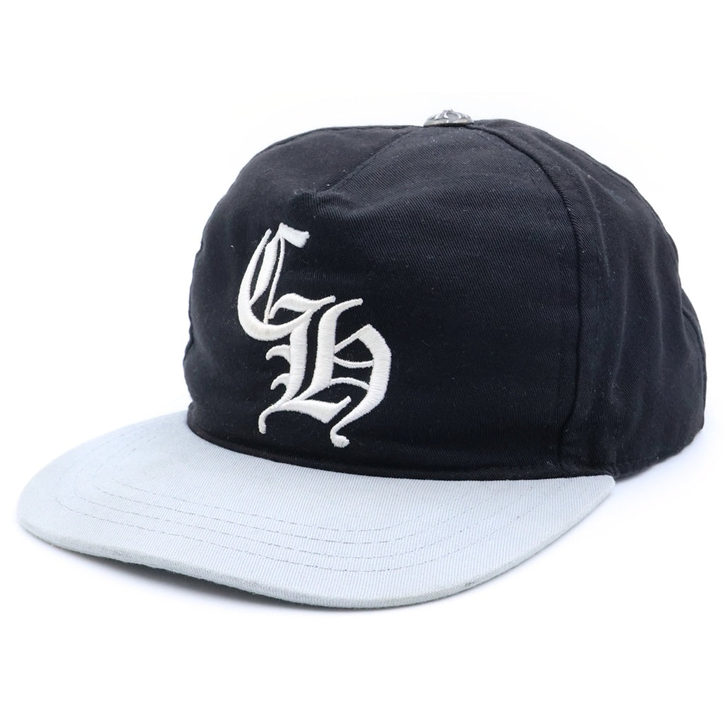CHROME HEARTS(クロムハーツ) CH HAT CHロゴ刺繍 ベースボールキャップ 帽子 ブラック/グレー