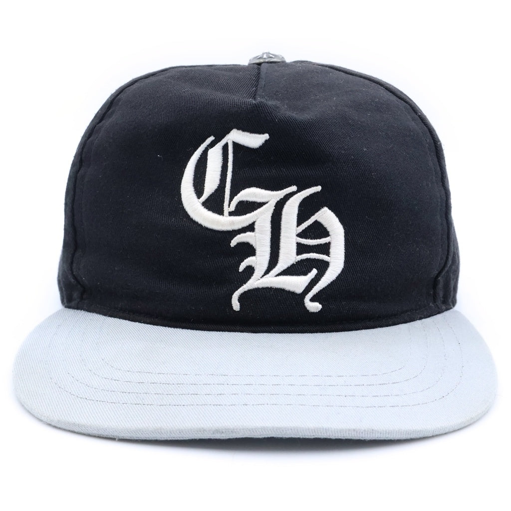CHROME HEARTS(クロムハーツ) CH HAT CHロゴ刺繍 ベースボールキャップ 帽子 ブラック/グレー