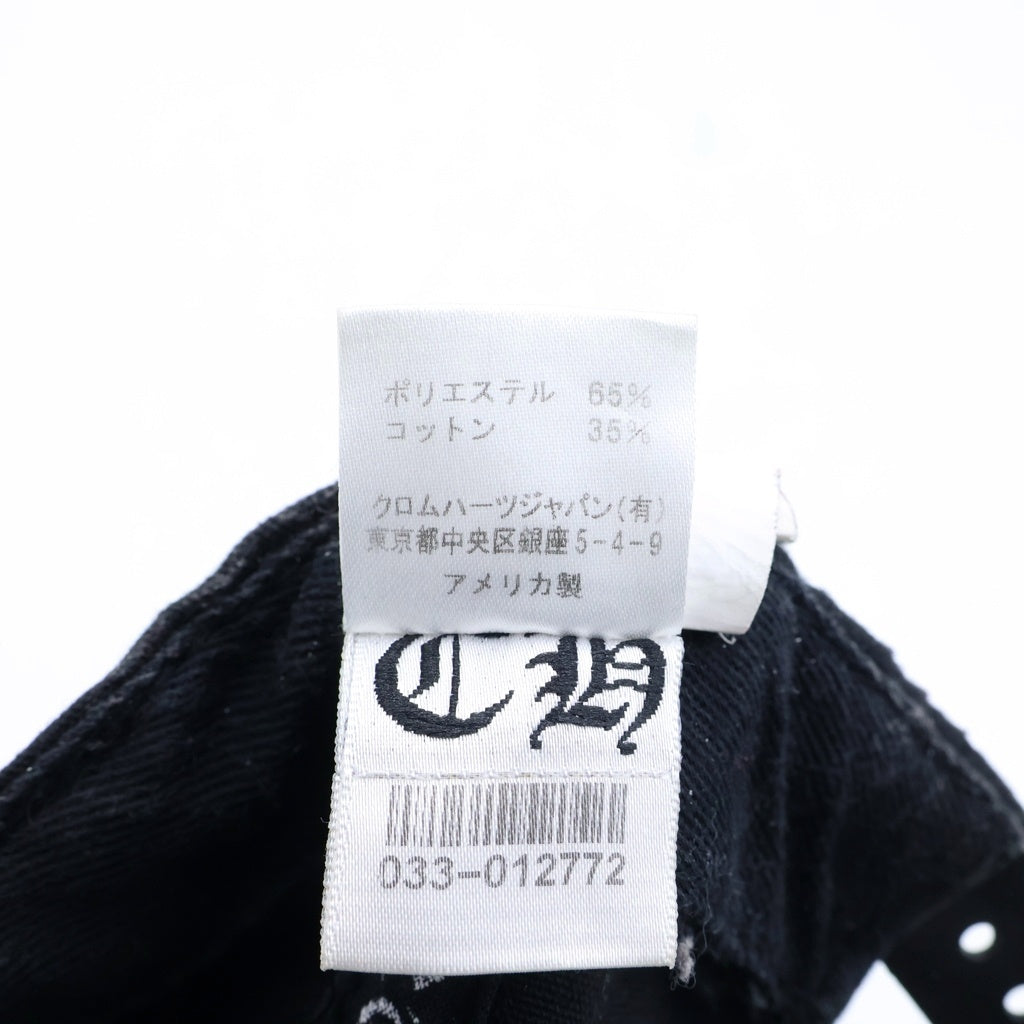 CHROME HEARTS(クロムハーツ) CH HAT CHロゴ刺繍 ベースボールキャップ 帽子 ブラック/グレー
