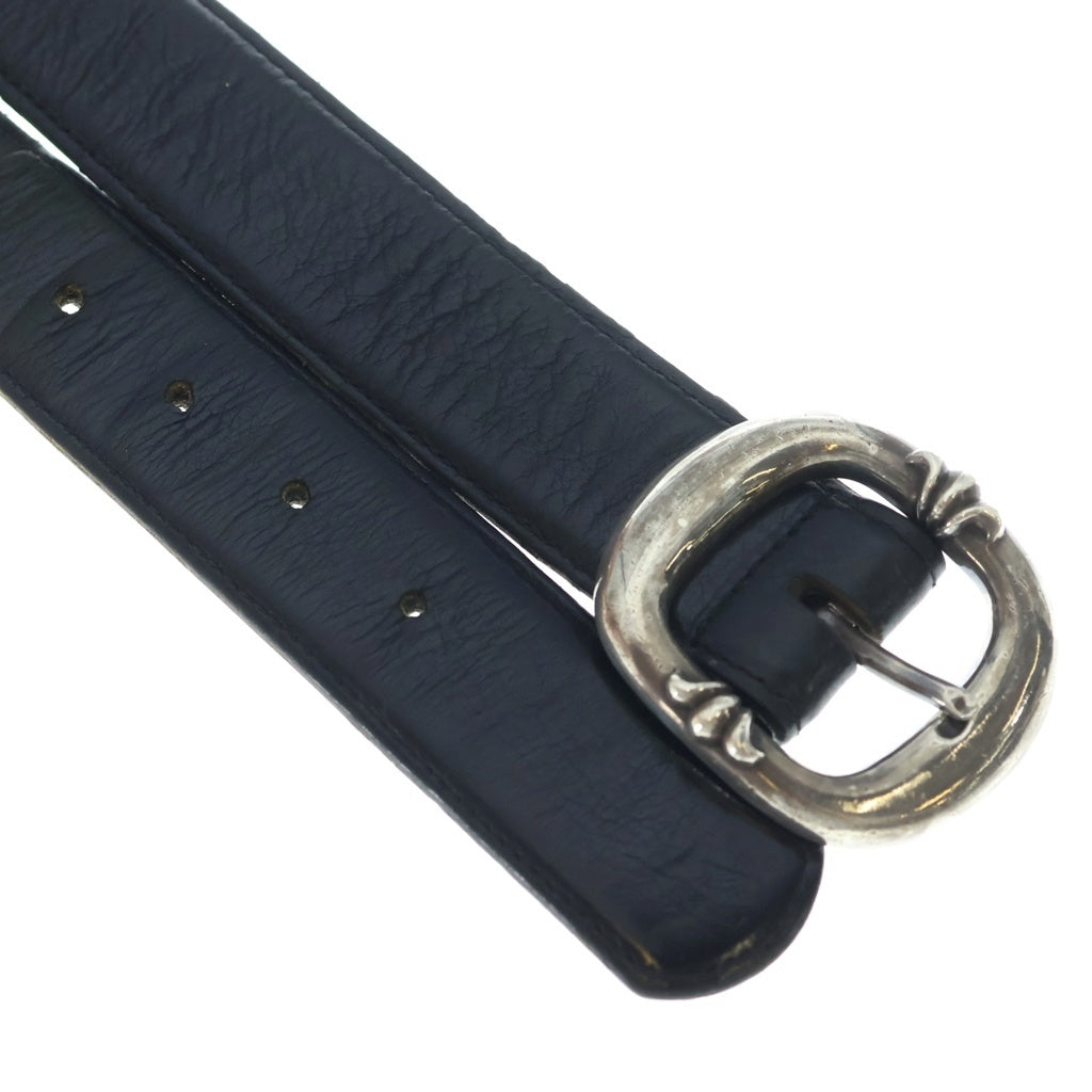 CHROME HEARTS(クロムハーツ) BLT GUNSLINGER1.5 ガンスリンガー レザーベルト シルバー/ブラック