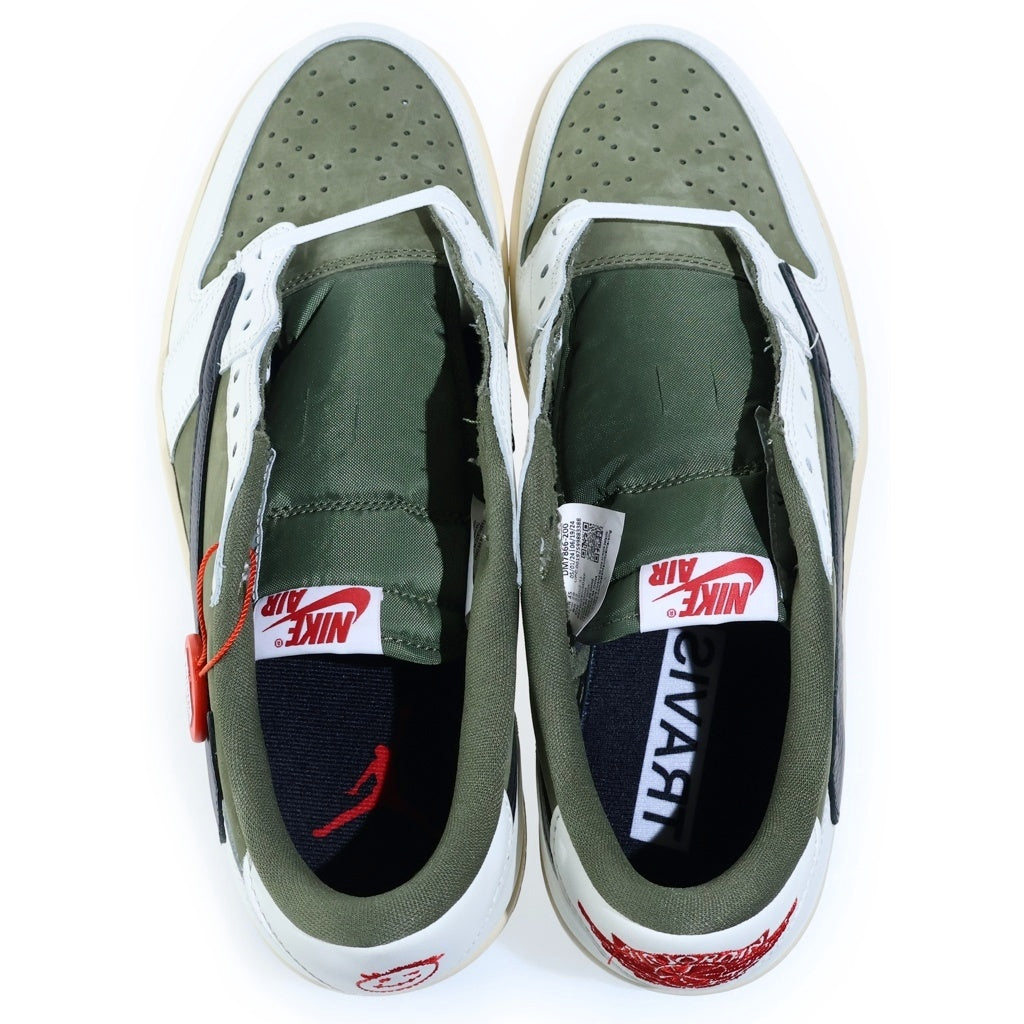 NIKE(ナイキ) ×TRAVIS SCOTT AIR JORDAN 1 LOW OG SP REVERSE OLIVE トラヴィススコット エアジョーダン1 リバースオリーブ ローカットスニーカー US11/29cm DM7866-200
