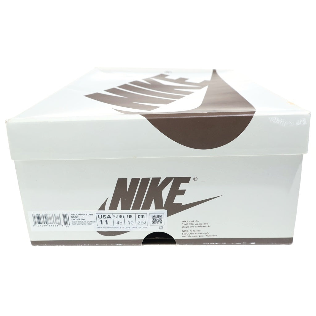 NIKE(ナイキ) ×TRAVIS SCOTT AIR JORDAN 1 LOW OG SP REVERSE OLIVE トラヴィススコット エアジョーダン1 リバースオリーブ ローカットスニーカー US11/29cm DM7866-200