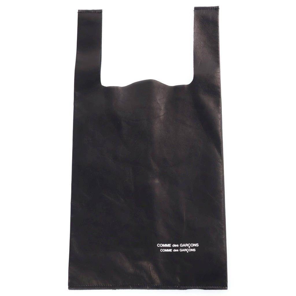 COMME des GARCONS(コムデギャルソン) Straight-Cut Leather Tote ストレートカット レザートートバッグ ブラック RR-K203 レディース