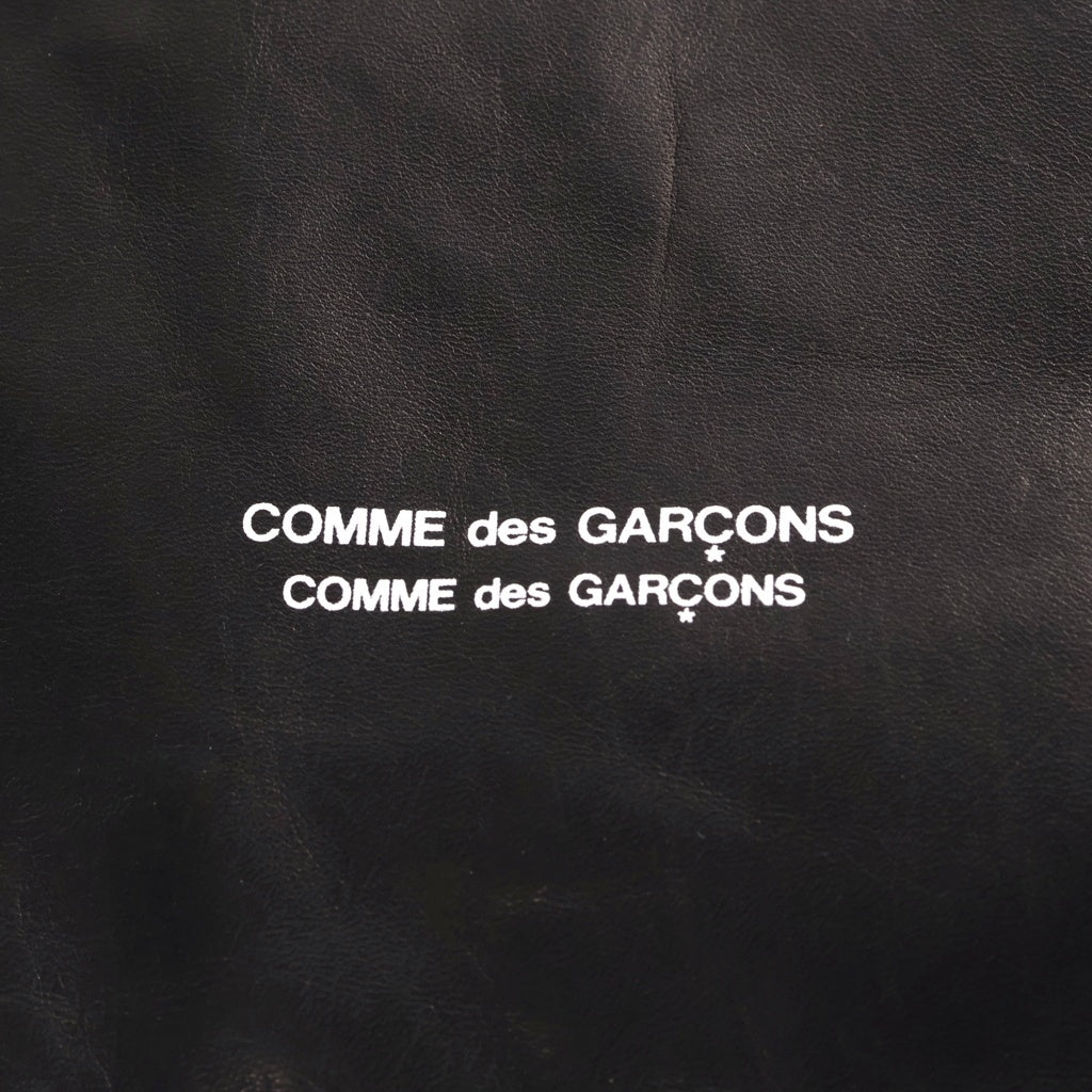 COMME des GARCONS(コムデギャルソン) Straight-Cut Leather Tote ストレートカット レザートートバッグ ブラック RR-K203 レディース