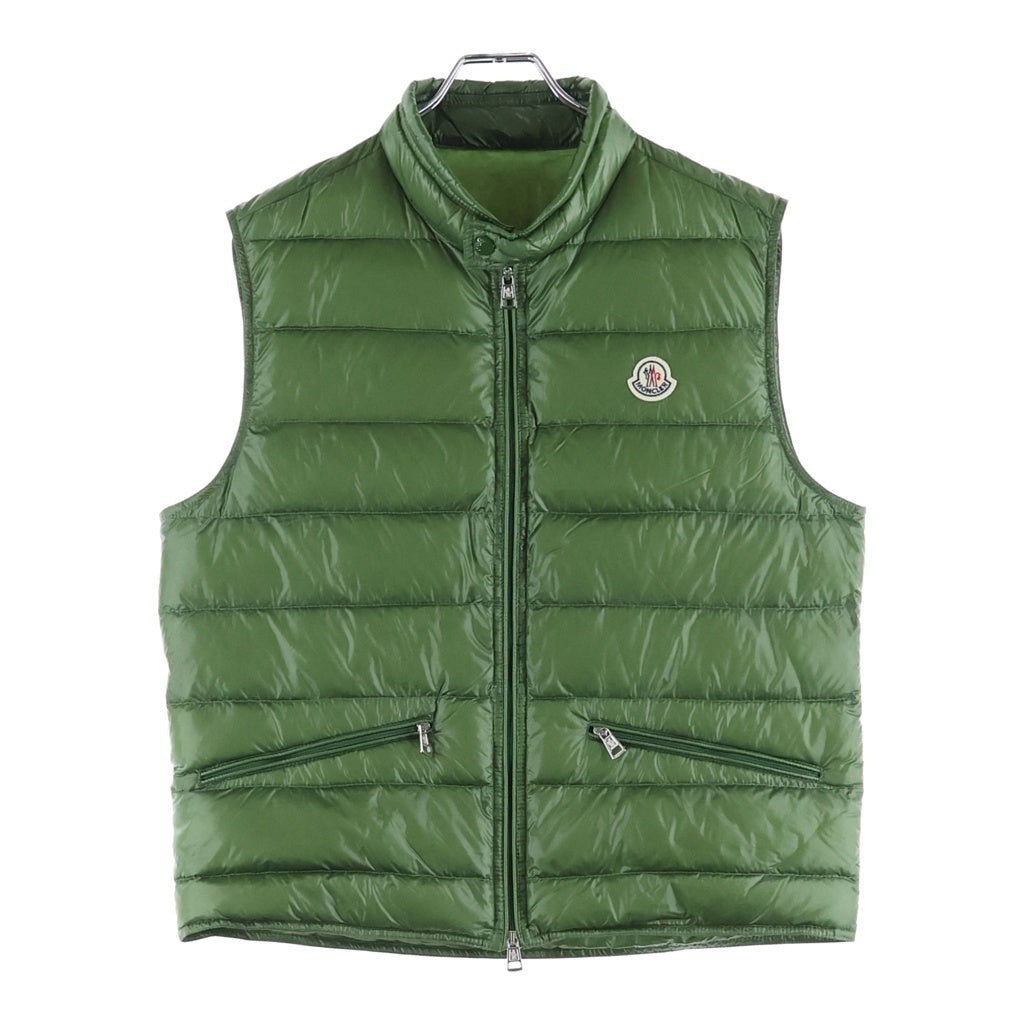 MONCLER(モンクレール) GUI GILET ワッペン付きダウンベスト グリーン 41091433619953030