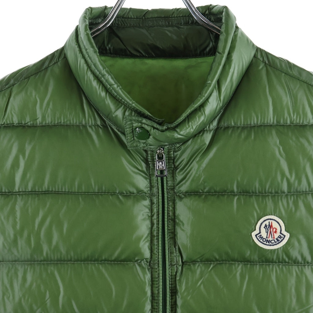 MONCLER(モンクレール) GUI GILET ワッペン付きダウンベスト グリーン 41091433619953030