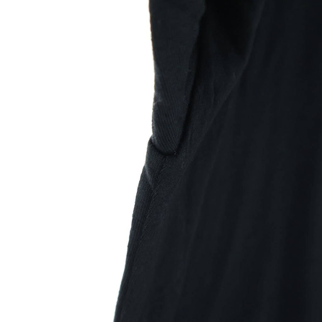 CHROME HEARTS(クロムハーツ) CH L/S ネックロゴ 袖英字プリント クルーネック カットソー 長袖Tシャツ ブラック