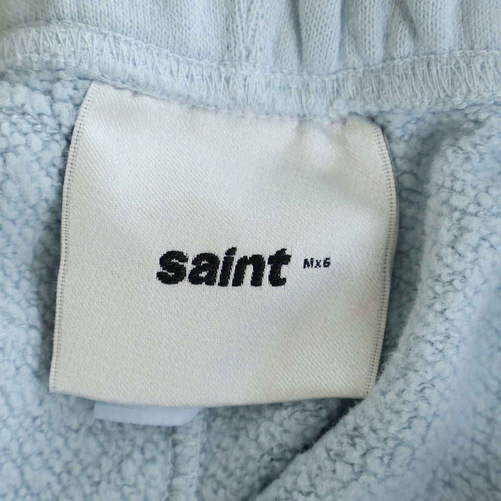 SAINT MICHAEL(セントマイケル) 25SS RIBON SAINT SWEAT SHORTS スウェットショーツ ハーフパンツ ライトブルー SM-HR8-0000-060