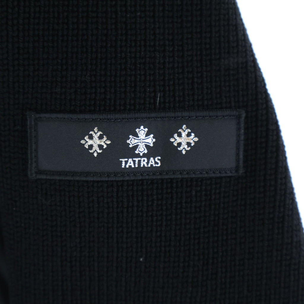 TATRAS(タトラス) HENDER エンダー ナイロン ミドルゲージニット切り替え ダウンジャケット ブラック MTAT24A4927-D