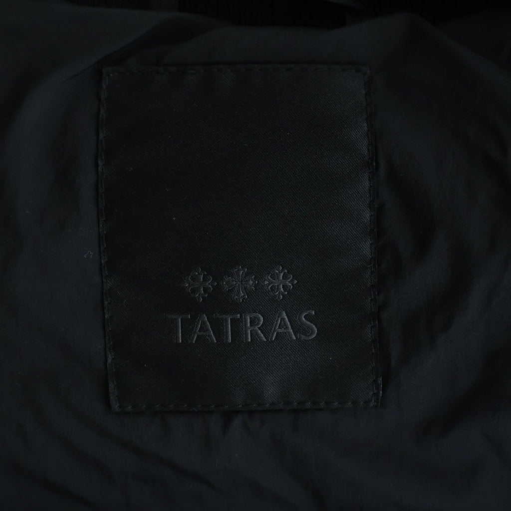 TATRAS(タトラス) HENDER エンダー ナイロン ミドルゲージニット切り替え ダウンジャケット ブラック MTAT24A4927-D