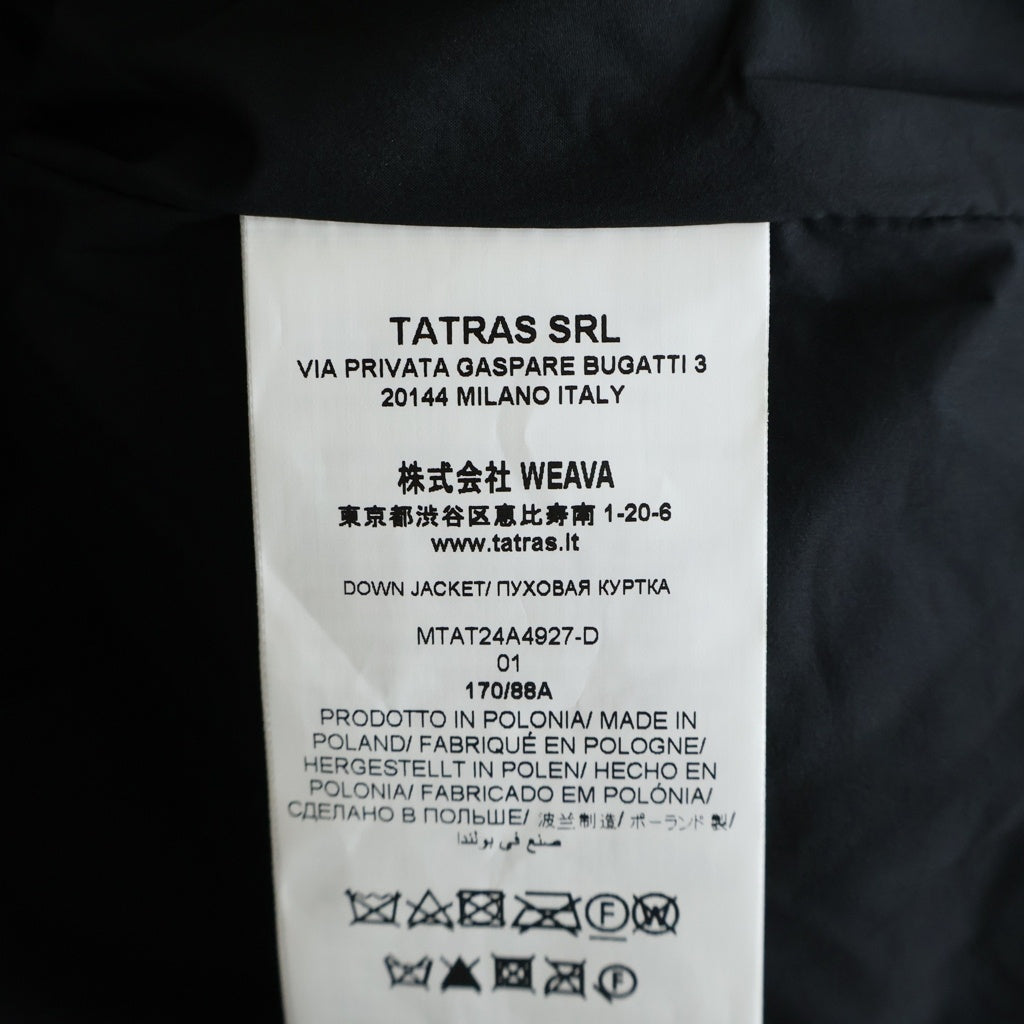 TATRAS(タトラス) HENDER エンダー ナイロン ミドルゲージニット切り替え ダウンジャケット ブラック MTAT24A4927-D