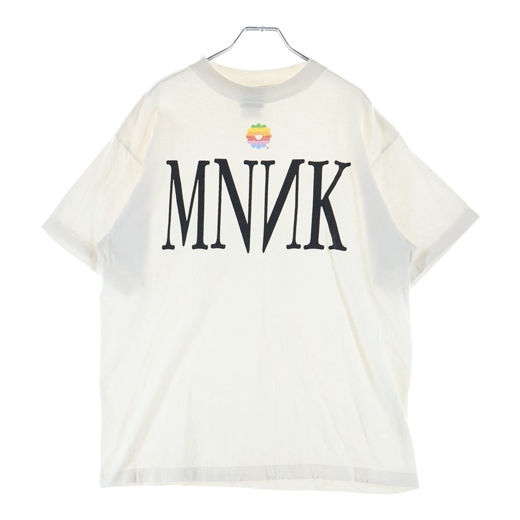 NO BRAND(ノーブランド) mononoke・made モノノケメイド MNNK ヴィンテージ加工 半袖 クルーネック カットソー ホワイト MT-MK8-0000-001