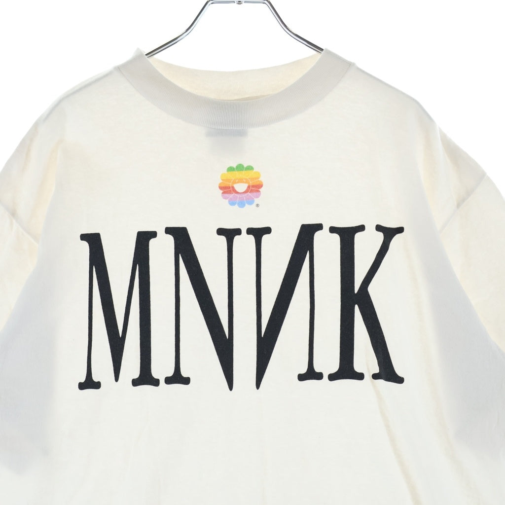NO BRAND(ノーブランド) mononoke・made モノノケメイド MNNK ヴィンテージ加工 半袖 クルーネック カットソー ホワイト MT-MK8-0000-001