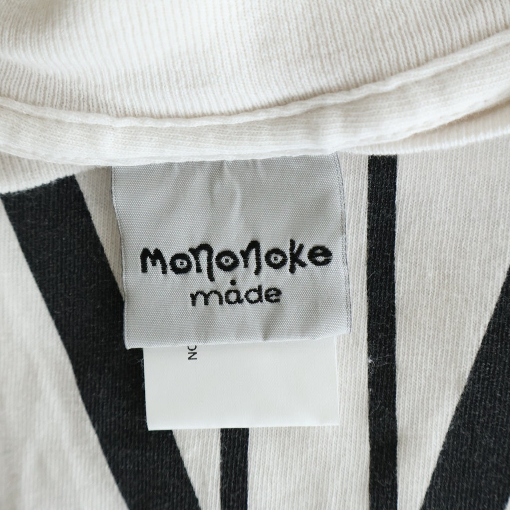 NO BRAND(ノーブランド) mononoke・made モノノケメイド MNNK ヴィンテージ加工 半袖 クルーネック カットソー ホワイト MT-MK8-0000-001