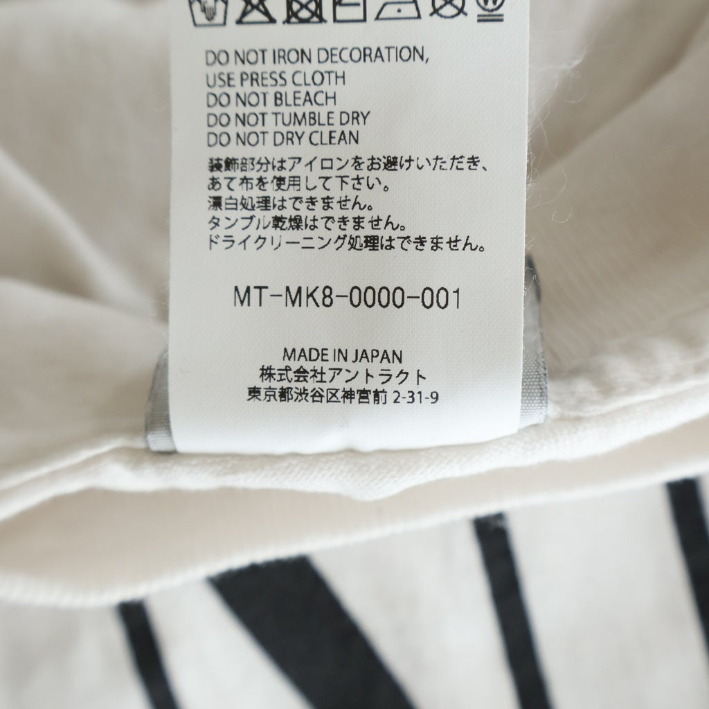 NO BRAND(ノーブランド) mononoke・made モノノケメイド MNNK ヴィンテージ加工 半袖 クルーネック カットソー ホワイト MT-MK8-0000-001