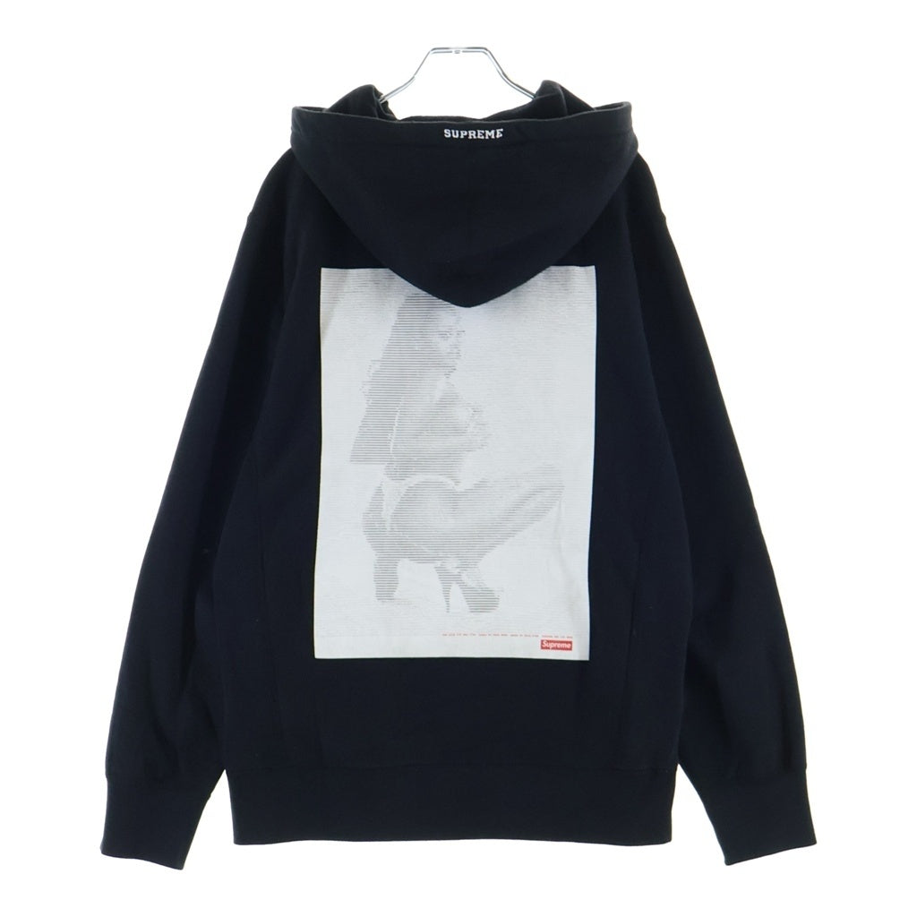 SUPREME(シュプリーム) 17SS Digi Hooded Sweatshirt バックプリントスウェットプルオーバーパーカー フーディー ブラック