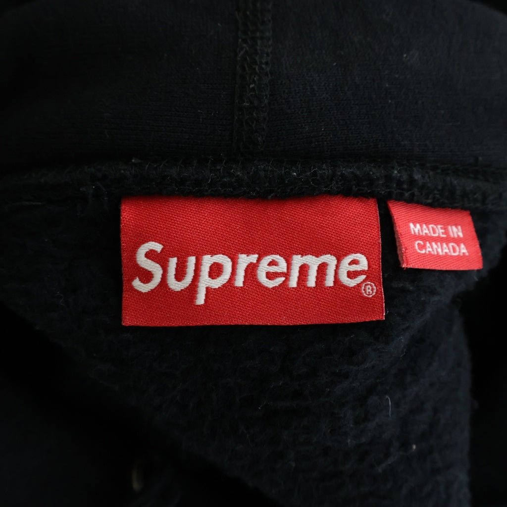 SUPREME(シュプリーム) 17SS Digi Hooded Sweatshirt バックプリントスウェットプルオーバーパーカー フーディー ブラック