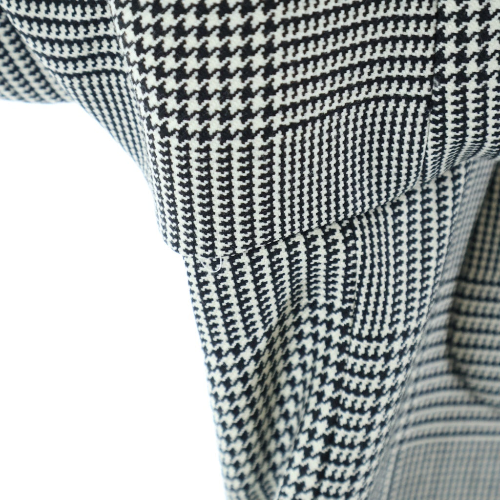 LANVIN(ランバン) GLEN PLAID ERNEST JACKET グレンチェック アーネストジャケット 千鳥格子 マルチポケット テーラードジャケット ブラック/ホワイト LA-IS-72952