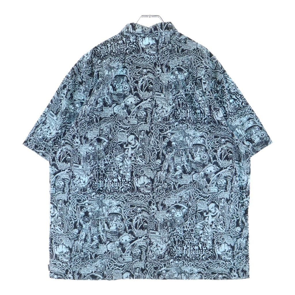 SUPREME(シュプリーム) 26SS Wombat S/S Shirt 半袖 シャツ 総柄 ブルー