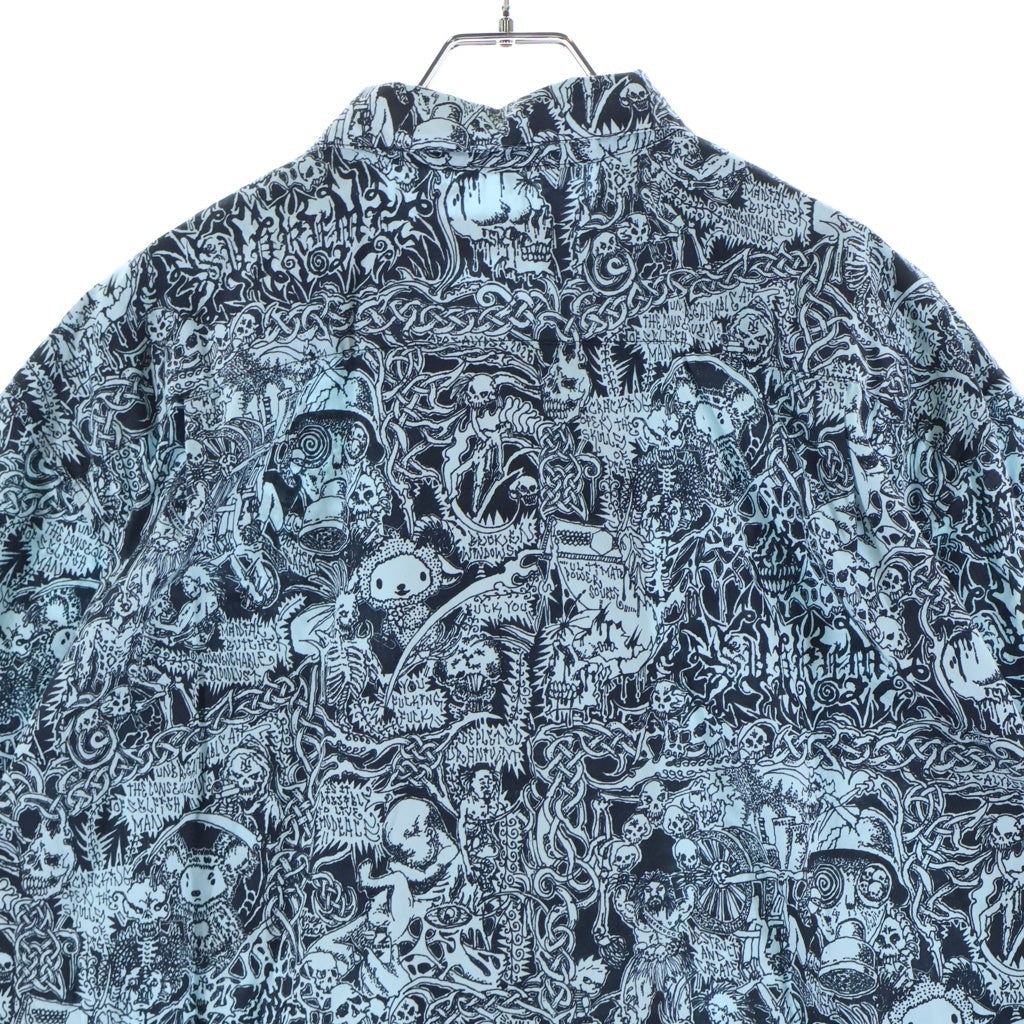 SUPREME(シュプリーム) 26SS Wombat S/S Shirt 半袖 シャツ 総柄 ブルー