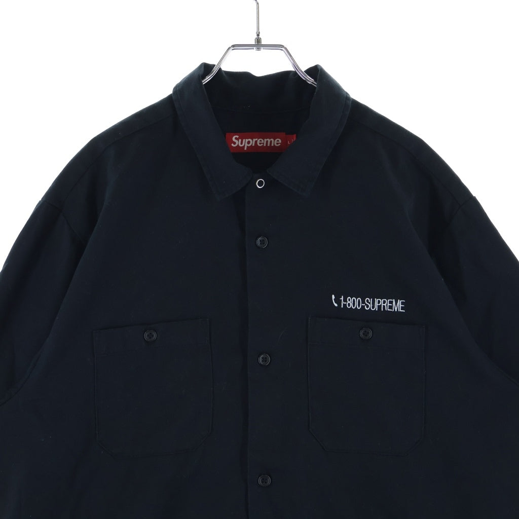 SUPREME(シュプリーム) 26SS AOI Cyborg S/S Work Shirt 葵産業 半袖 ワークシャツ ブラック