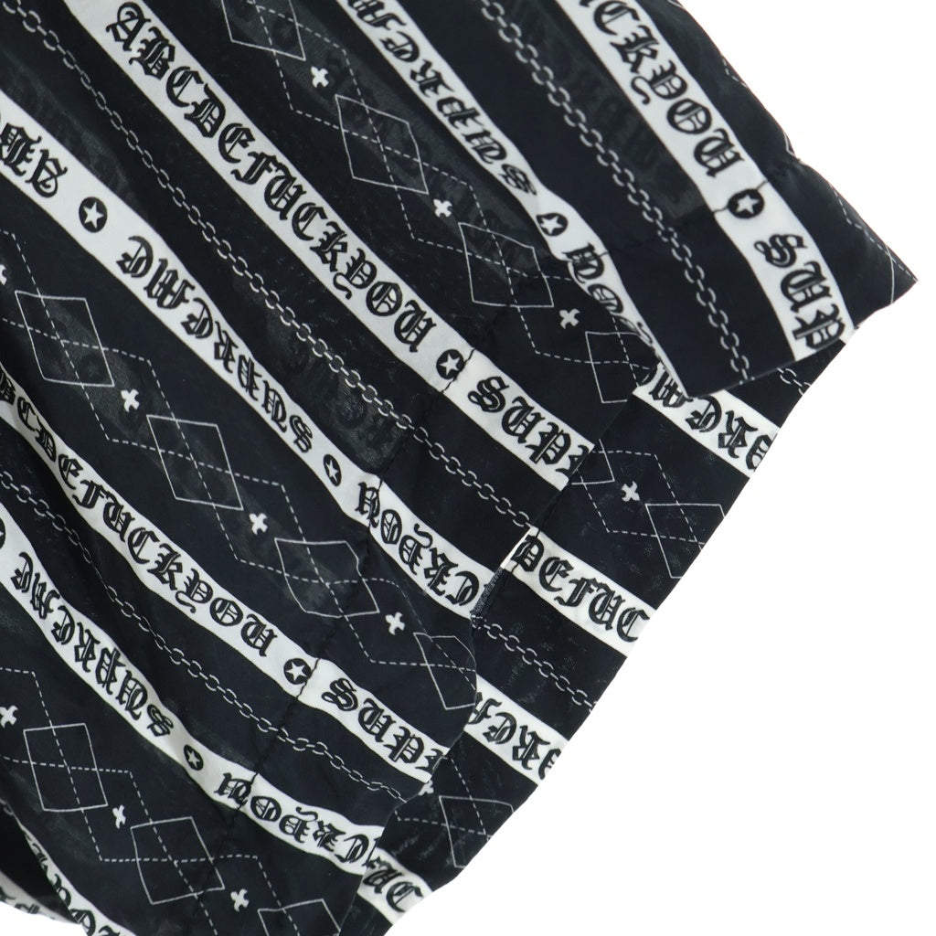 SUPREME(シュプリーム) 26SS Old English Stripe Silk S/S Shirt シルク 半袖 シャツ ブラック