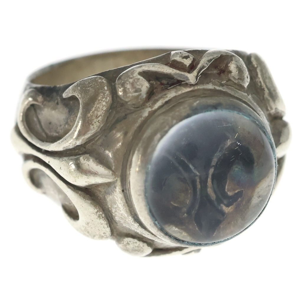 CRAZY PIG(クレイジーピッグ) CRYSTAL FLEUR DE LYS RING クリスタル フレア フルール ド リス リング シルバー