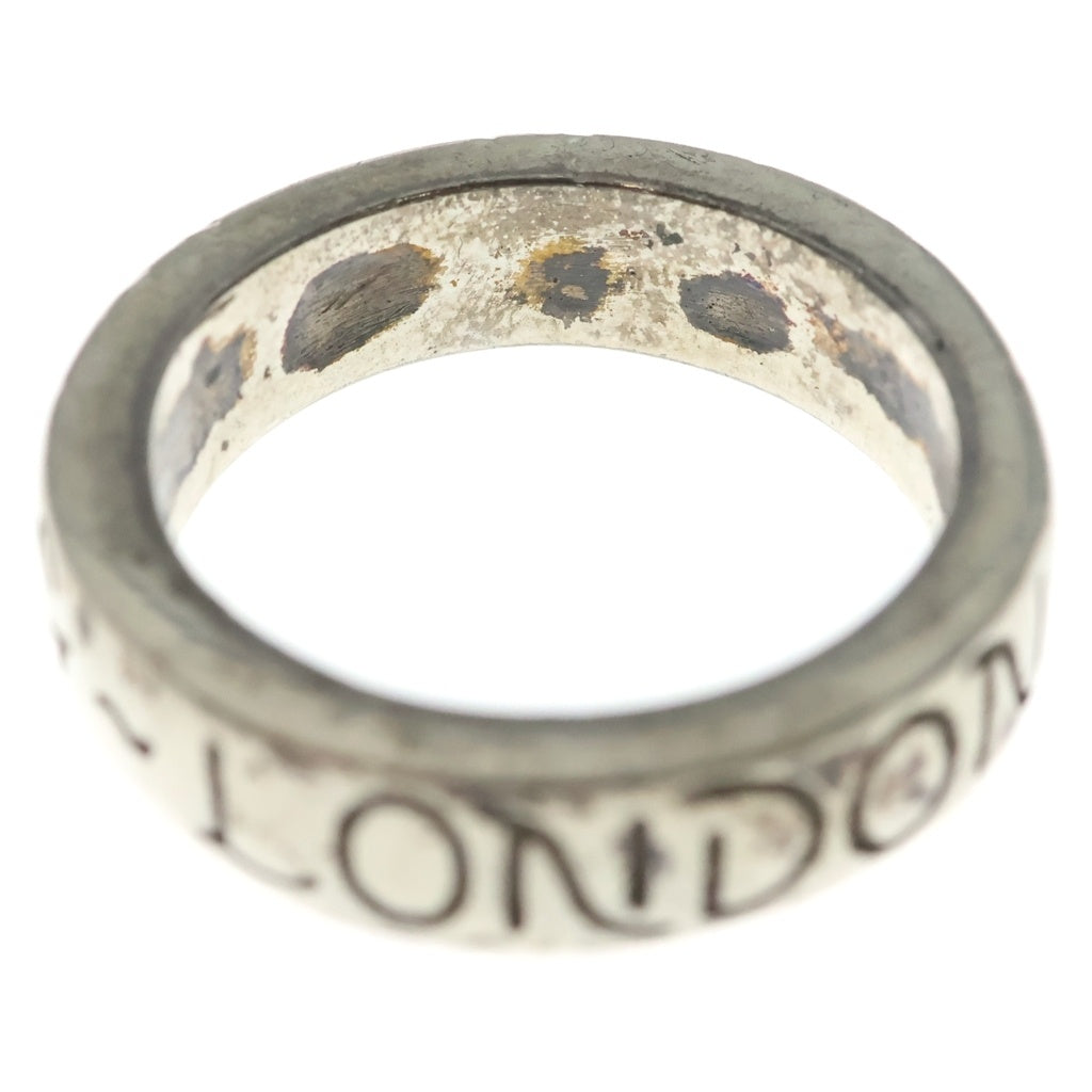 CRAZY PIG(クレイジーピッグ) CRAZY PIG LONDON ブランドネーム 刻印 シルバーバンドリング