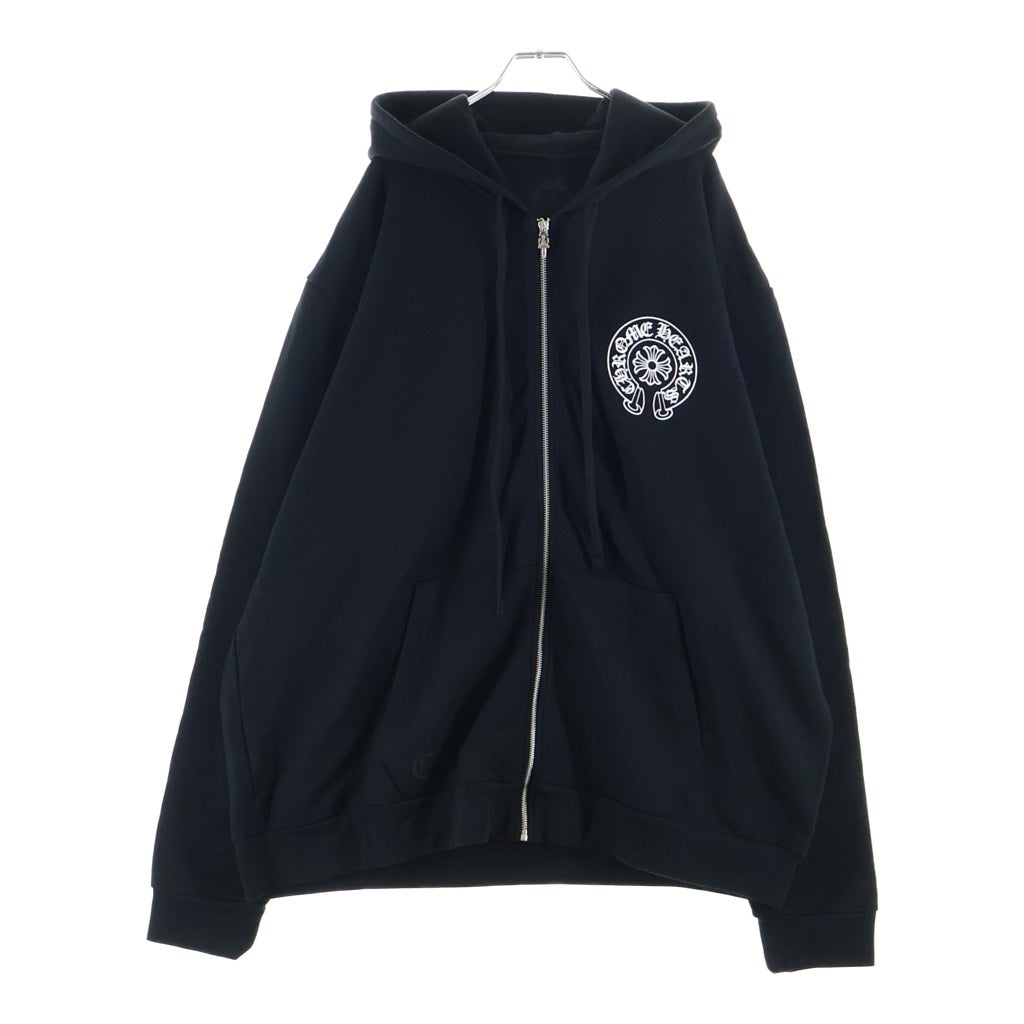 CHROME HEARTS(クロムハーツ) SWTSHRT HD ZIP ソウル限定バックホースシュープリントジップパーカー