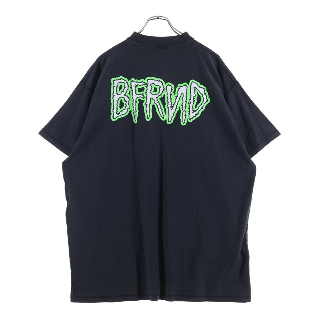 BALENCIAGA(バレンシアガ) 24AW BFRND SERIES Music Inside Out T-Shirt インサイドアウト ミュージックプリントTシャツ 半袖クルーネックカットソー ブラック 787358 TQVG8