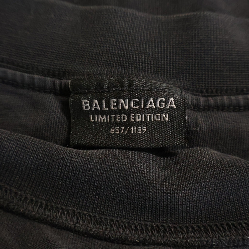 BALENCIAGA(バレンシアガ) 24AW BFRND SERIES Music Inside Out T-Shirt インサイドアウト ミュージックプリントTシャツ 半袖クルーネックカットソー ブラック 787358 TQVG8