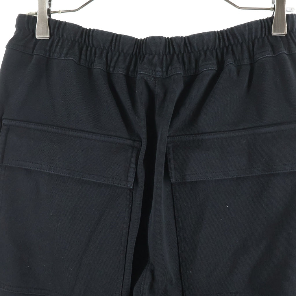 Rick Owens(リックオウエンス) ×MONCLER モンクレール JOGGER PANTS ロゴ刺繍 ジョガースウェットパンツ ブラック L109N8H00004