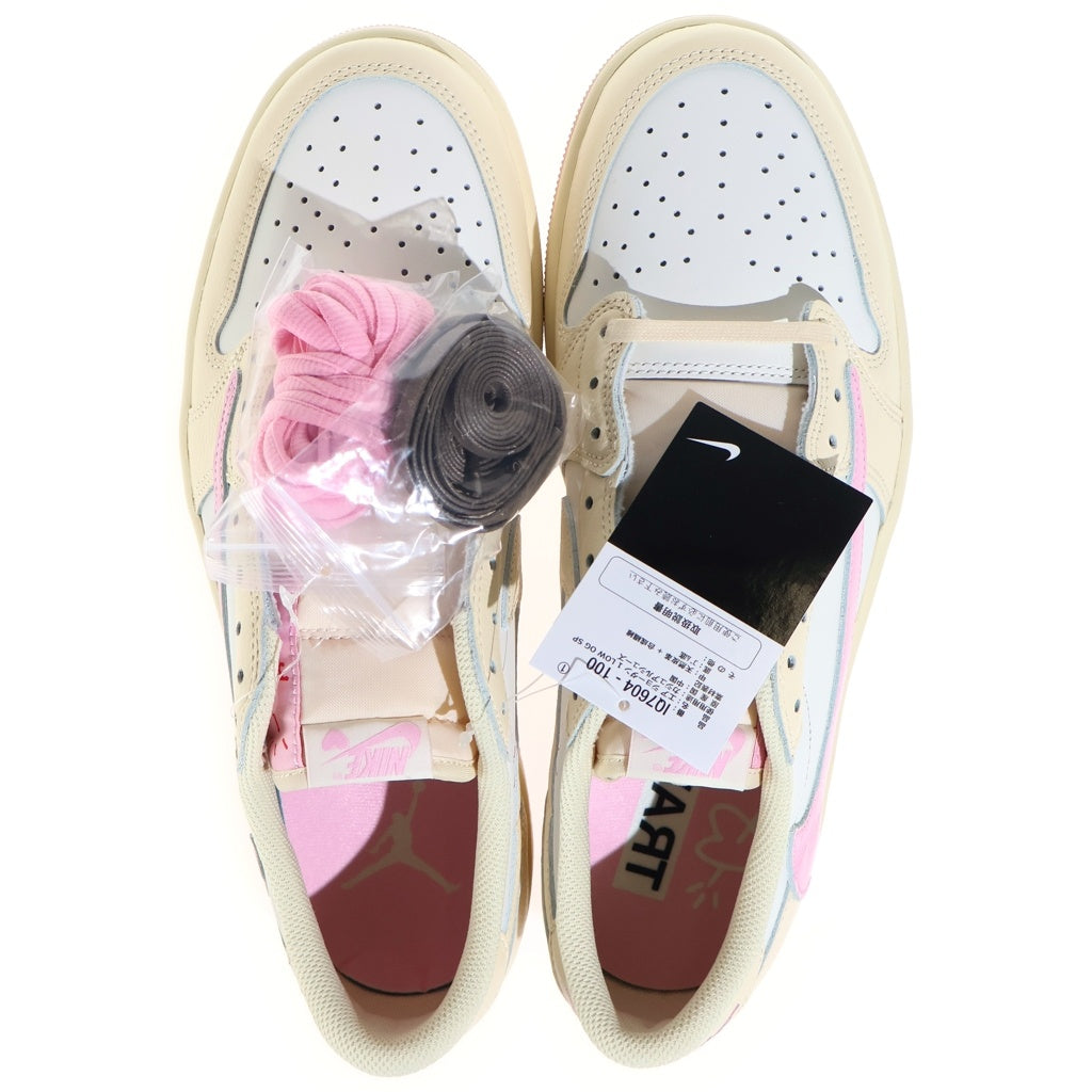 NIKE(ナイキ) ×TRAVIS SCOTT AIR JORDAN 1 LOW OG SP Muslin/Shy Pink エアジョーダン1 ローカットスニーカー US11/29cm IQ7604-100