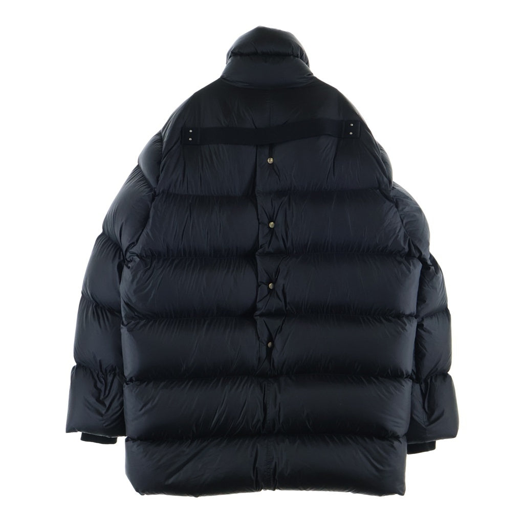 Rick Owens(リックオウエンス) 24AW TURTLE COAT タートルコート ムートンパッチポケット オーバーサイズ ダウンジャケット ブラック RU02D6790-NPLSH3