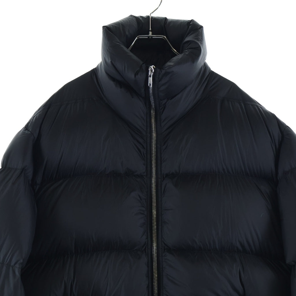 Rick Owens(リックオウエンス) 24AW TURTLE COAT タートルコート ムートンパッチポケット オーバーサイズ ダウンジャケット ブラック RU02D6790-NPLSH3