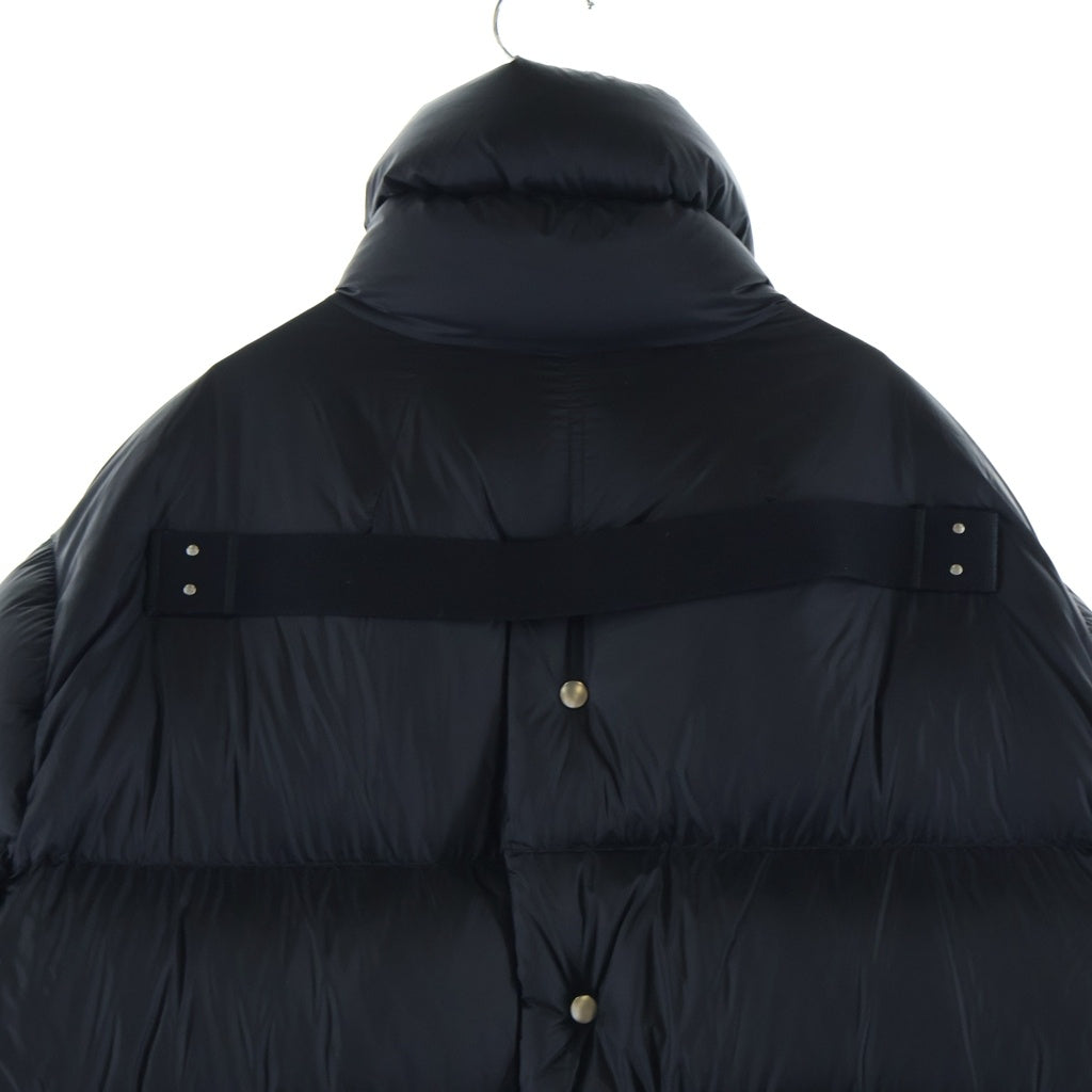 Rick Owens(リックオウエンス) 24AW TURTLE COAT タートルコート ムートンパッチポケット オーバーサイズ ダウンジャケット ブラック RU02D6790-NPLSH3