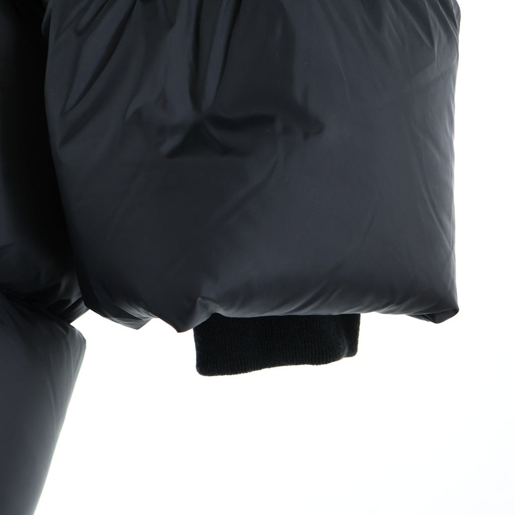 Rick Owens(リックオウエンス) 24AW TURTLE COAT タートルコート ムートンパッチポケット オーバーサイズ ダウンジャケット ブラック RU02D6790-NPLSH3