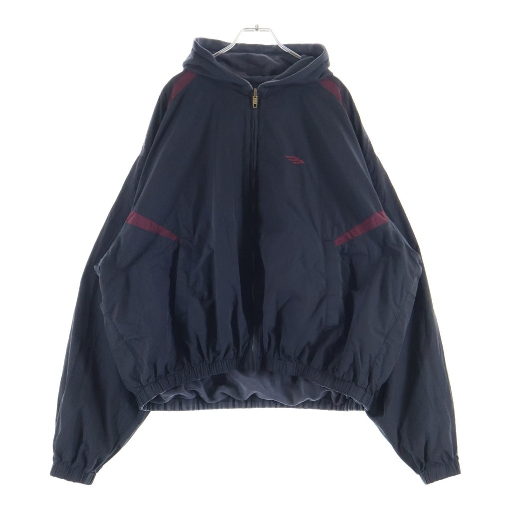 BALENCIAGA(バレンシアガ) Techno Cotton Poplin Reversible Jacket リバーシブル ジップアップ フーディー ジャケット ブラック 850847 TPQ38