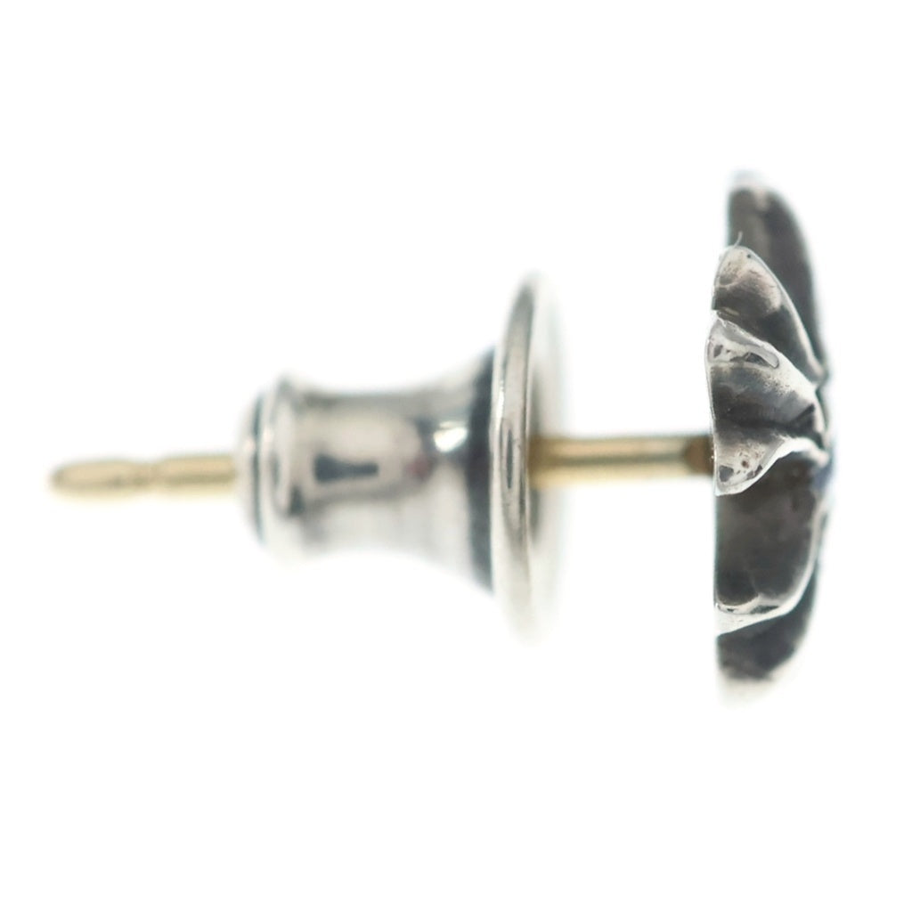 CHROME HEARTS(クロムハーツ) No2 CH PLS SAP CHプラス 1サファイア スタッドピアス シルバー