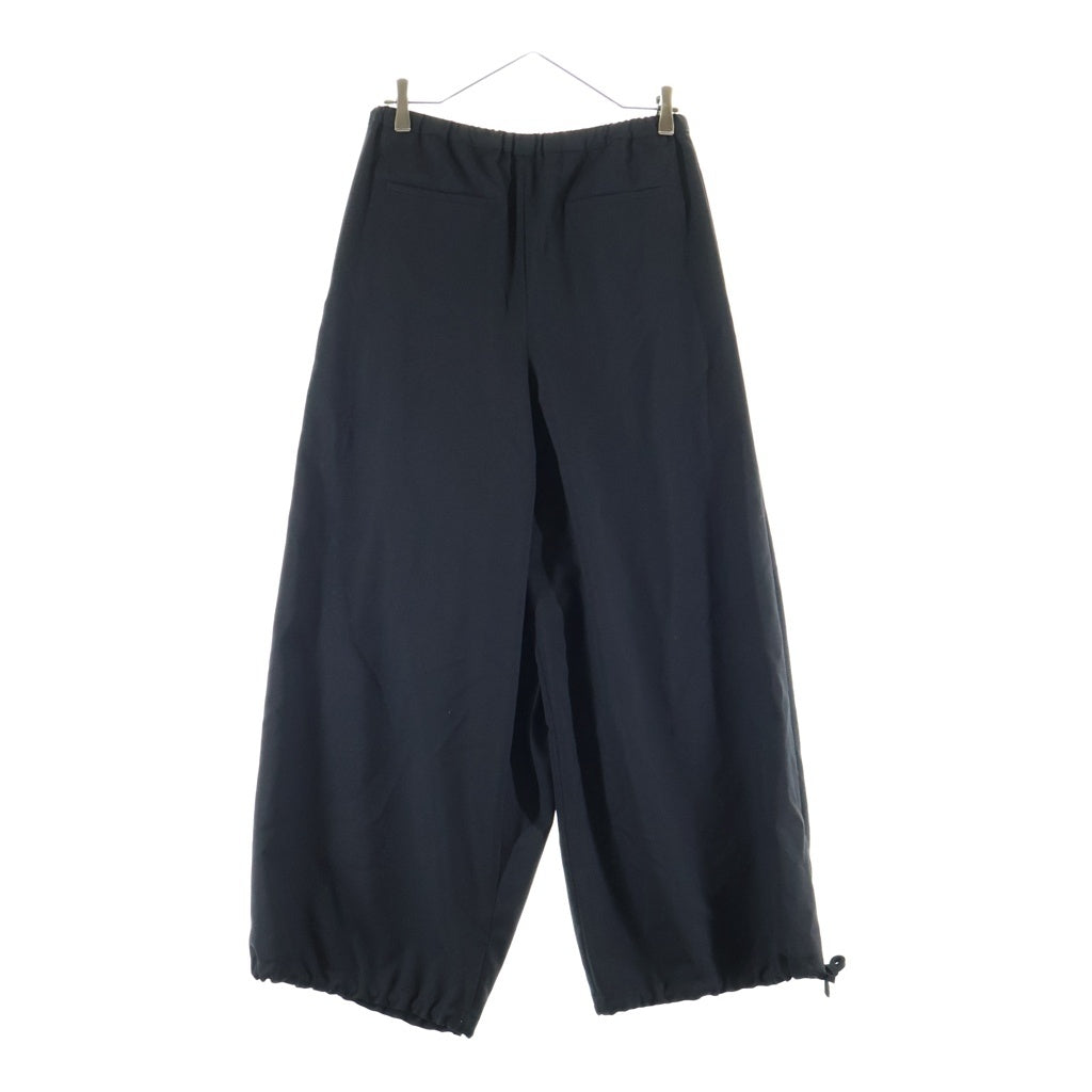 MARNI(マルニ) 26SS トロピカルウール イージーワイドパンツ ドローコード ブラック PAMA0634MX