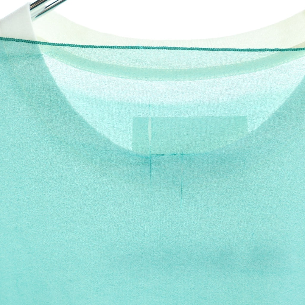 JIL SANDER(ジルサンダー) 24SS Magic Orchestra Sheer T-Shirt マジック オーケストラ シアー Tシャツ ホワイト/ターコイズブルー J22FV0111