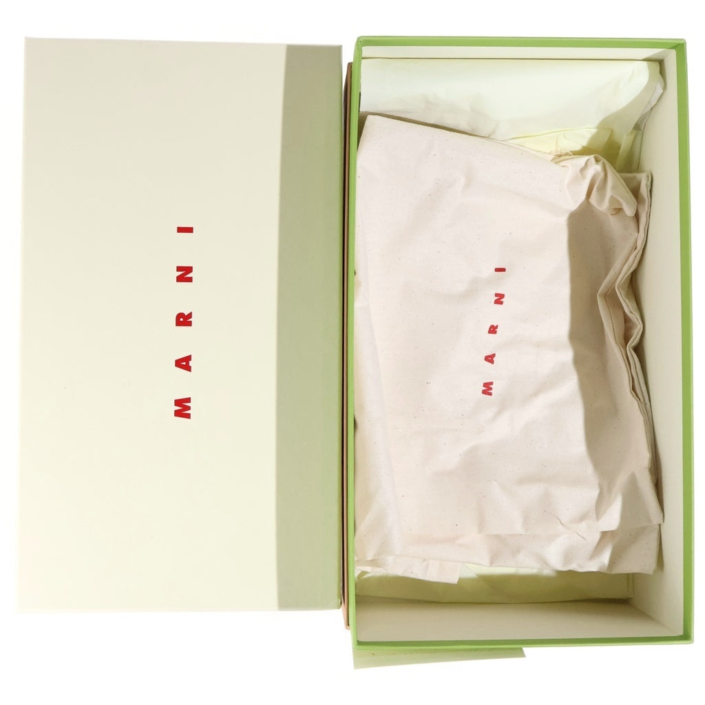 MARNI(マルニ) メリージェーン ストレッチライクラ ツートーン ロゴ ランニングシューズ ブラウン/アイボリー SNZW020602 レディース