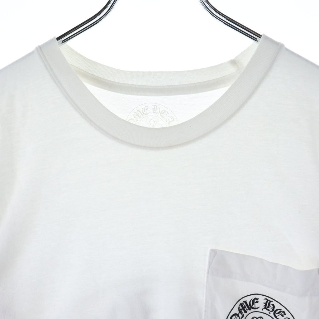 CHROME HEARTS(クロムハーツ) Honolulu Horseshoe S/S Tee ホノルル限定 バック ホースシュー クルーネック半袖Tシャツカットソー ホワイト